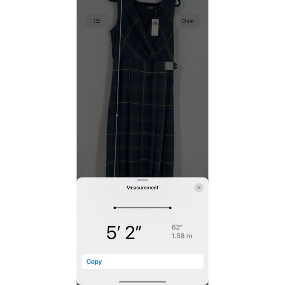 Ralph Lauren Plaid Floorlength Dress (B) - Picture 3 of 8